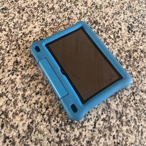 Kids Amazon Tablet with blue protective case